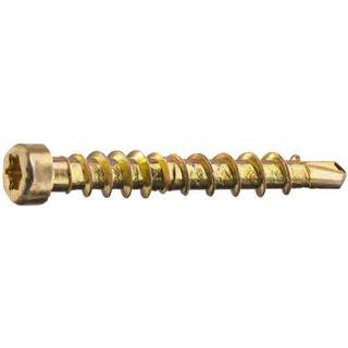 Grabber LTX28CH200 Montageskrue med bits, gul-krom 3,3 x 28 mm, pakke med 200