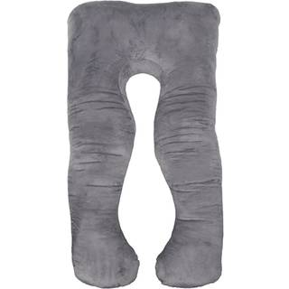 Graviditetspude i blødt velour - U-Formet - Kropspude med blødt velourbetræk - Nordstrand Home