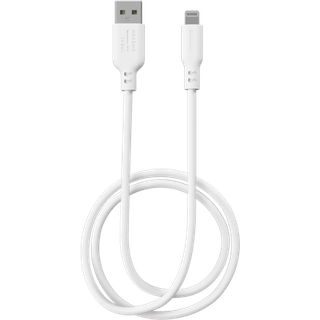 Silicone cable USB A-Lightning White
