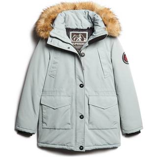 Superdrytil kvinder. W5011572A Parka med hætte i imiteret pels Everest grå (XS), Casual, Polyester