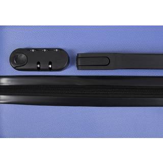 Stor kuffert - Diamant blå - Hardcase kuffert - Billig smart rejsekuffert