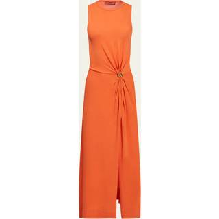 Altuzarra Saralien gathered jersey maxi dress - orange - L