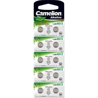 Knapcelle Camelion A76 V13GA LR44 AG13 Alkaline 10er Blisterkort