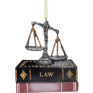 Kurt Adler Scales of Justice med lovb?ger ornament