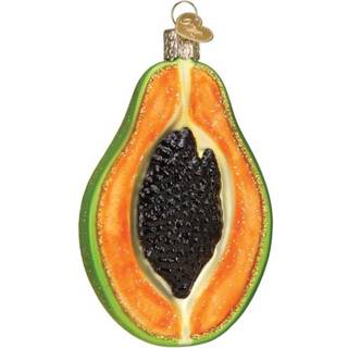 Old World Christmas Papaya Glass blæst ornament til juletræ
