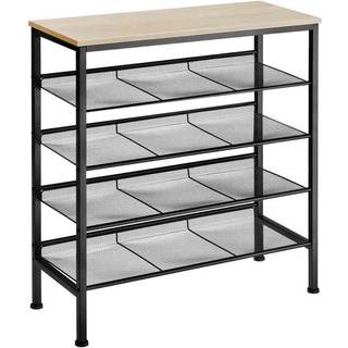 Skoreol Bournemouth 75,5x30,5x85,5cm - Industrielt lyst træ, egetræ Sonoma