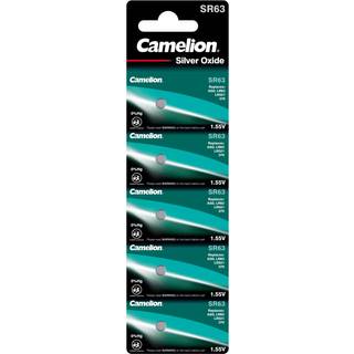 Camelion Sølvoxid-Knapcelle SR63 / SR63W / G0 / 379 / 379S / SR521 5er Blister