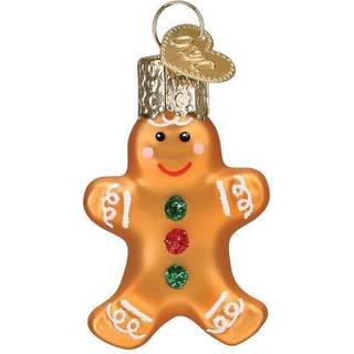 Old World Christmas Gumdrops Mini Gingerbread Man Glass Blown Ornament för julgran