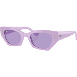 Ray - Ban Unisex RB4430 ZENA 67581A Solbriller Injiceret Violet Violet Geometrisk Normal