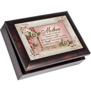 Cottage Garden Mor din k?rlighed har dannet mit liv Burlwood smykker musikboks spiller vinden under mine vinger