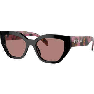 Prada Kvinde PR A09S 12O10D Solbriller Acetat Violet Brun Sommerfugl Normal
