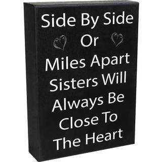 Jennygems s?ster gaver fra s?stre side om side eller miles fra hinanden vil altid v?re t?t p? hjertet tr?skilt hyldeindretning og v?g h?ngende