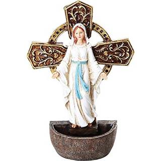 Pacific Trading Our Lady of Grace Holy Font Figur 6,75 tommer koldst?bt harpiks flerfarvet