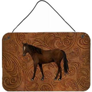 """" Caroline's Treasures SB3066DS812 Horse Aluminium Metal Wall eller Door Hanging Prints 8 X 12 """" """" """"