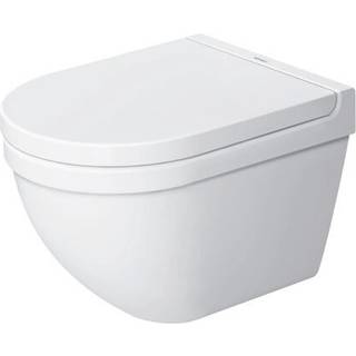 Duravit Starck 3 Compact væghængt toilet med skjult montering i hvid med Wondergliss