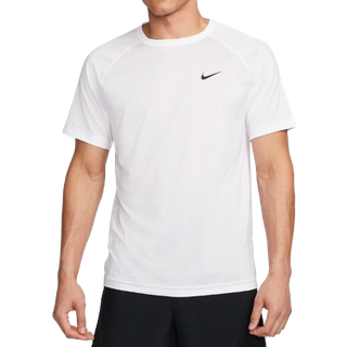Kortærmet Nike Ready Dri-FIT-fitnessoverdel til mænd - hvid - XXL