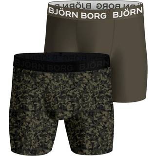 Björn Borg 2-pak Performance Boxer 1727 - Green Pattern - Small