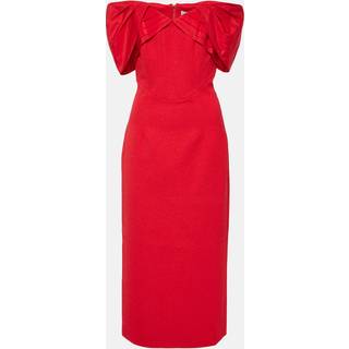 Rebecca Vallance Chiara off-shoulder crêpe midi dress - red - M
