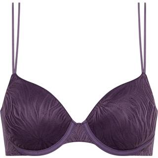 Sheer Marquisette Lace Demi-Plunge Bras