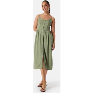 VILA Vipricil strap button dress Green 34