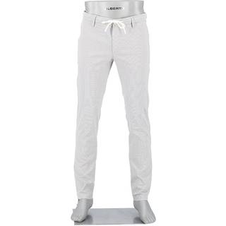 Alberto Herren Chino grau,weiß gemustert Slim Fit