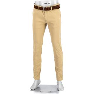 Alberto Herren Hose beige Slim Fit
