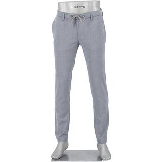 Alberto Herren Hose grau meliert Slim Fit