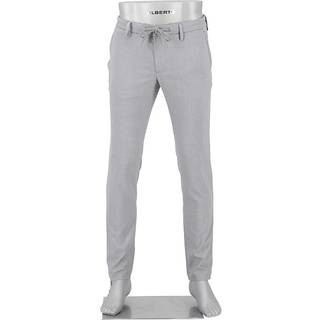 Alberto Herren Hose grau meliert Slim Fit
