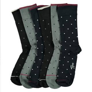 Topeco 6-pak Men Bamboo Printed Socks - Mixed - Str 41/45