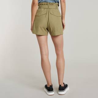 Paperbag Shorts - Brown - Women