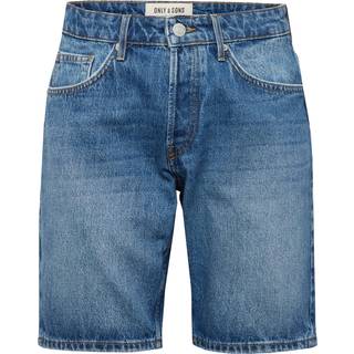 ONLY & SONS Edge Straight Fit Denim Shorts Medium Blue Denim