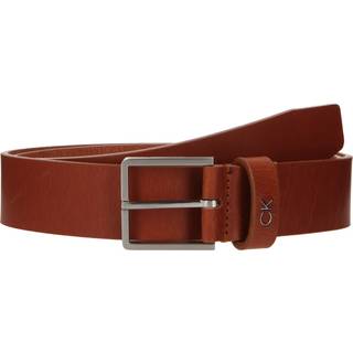 Leather Belt - Calvin Klein - Brown - Men - 80 cm - Brown - 80 cm