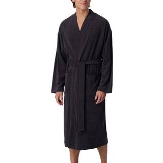 Schiesser Terry Bathrobe - Anthracite - X-Large