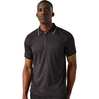Regatta RG264 Poloshirts Black / Lime S