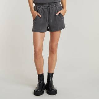 Overdyed Sweat Shorts - Black - Women