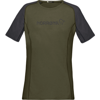 Norrøna Women's Fjørå Equaliser Lightweight T-Shirt Olive Night, S