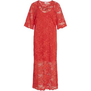 VILA dame kjole VILORNA - Poppy Red - 38