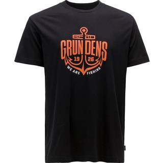Grundéns Men's Logo Anchor Short Sleeve T-Shirt Black, XXL