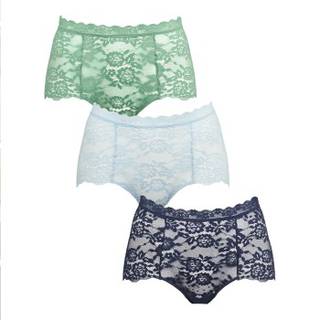 Missya 3-pak Lace Maxi - Blue/Green - Large