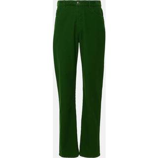 The Row Carlind cotton corduroy straight pants - green - XL