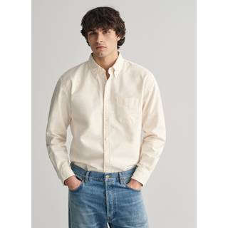 GANT 240 Mulberry Street Relaxed Fit US Oxford Shirt Cream
