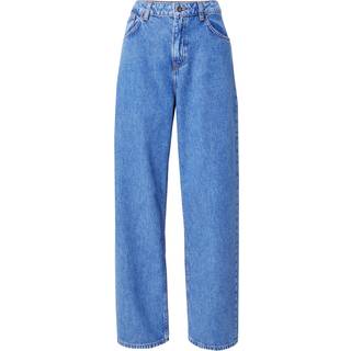 Jeans med relaxed fit i blå denim med stonewash