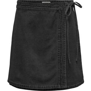 Only - Sort - Onlvilla Wrap Tie Skirt Dnm Gua - X-Small