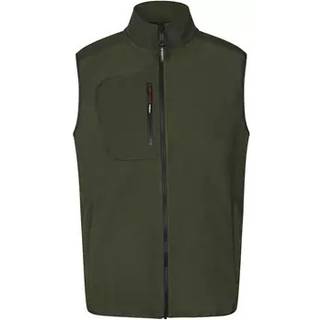 ID Bonded Herre Vest m. fleece - Oliven - 2XL