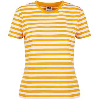 Urban Classics Regular Striped T-shirt - XS - white/magicmango