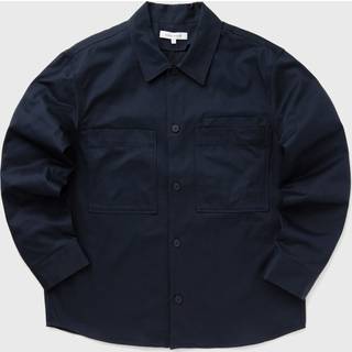 Maison Kitsune Logo Overshirt Navy