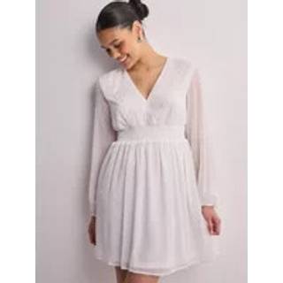Only - Hvid - Onlveria Ditte Ls Smockdress Life W - Medium