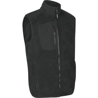 ID Bonded Herre Vest m. fleece - Sort - 3XL