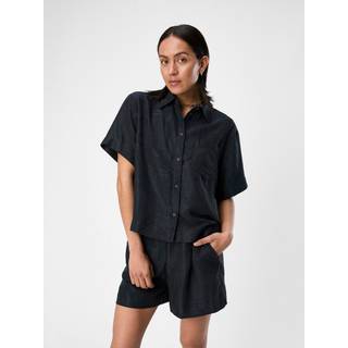 Objhannima S/S Shirt 132 - Black - Object - Sort XS