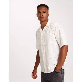 ONLY & SONS Aron Relax SS Chiffly Resort Shirt Bright White